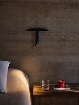 Marset Konoha wall lamp, black, decoration image