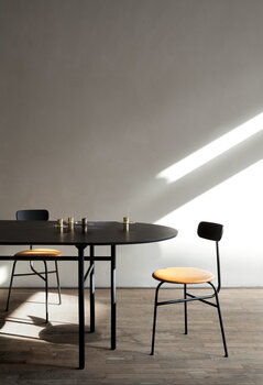 Audo Copenhagen Table Snaregade, ovale, 210 x 95 cm, chêne noir