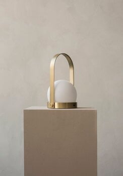 Audo Copenhagen Carrie LED table lamp, brushed brass
