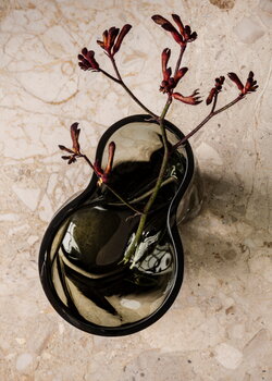 Audo Copenhagen Aer Vase, 19 cm, Rauchgrau