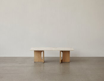 Audo Copenhagen Tavolino Androgyne, rovere - pietra Kunis Breccia