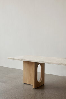 Audo Copenhagen Tavolino Androgyne, rovere - pietra Kunis Breccia