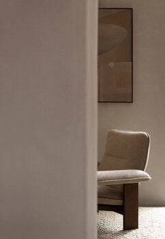 Audo Copenhagen Brasilia lounge chair, walnut - Bouclé 02