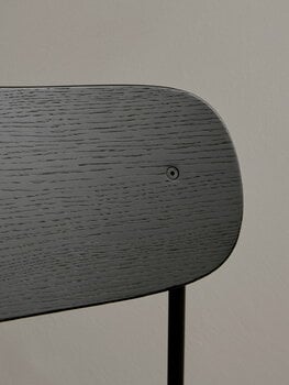 Audo Copenhagen Co barstol 75,5 cm, svart stål - svart ek