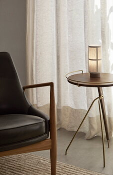Audo Copenhagen Hashira portable table lamp, raw linen