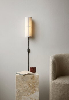 Audo Copenhagen Hashira wall lamp, raw linen