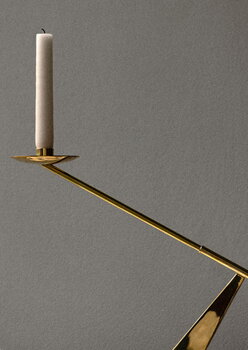 Audo Copenhagen Interconnect candle holder, polished brass