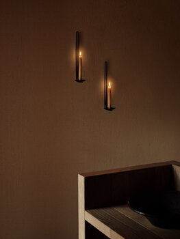 Audo Copenhagen Clip wall candle holder, 34 cm, black