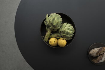 Audo Copenhagen Snaregade pöytä, pyöreä, 120 cm, hiilenharmaa linoleumi