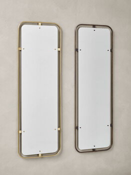 Audo Copenhagen Nimbus mirror, rectangular, bronzed brass