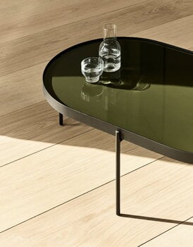 Audo Copenhagen Table NoNo, grand modèle, vert foncé