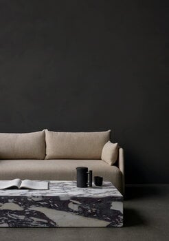 Audo Copenhagen Offset 3-Sitzer Sofa mit losem Bezug, Weizen