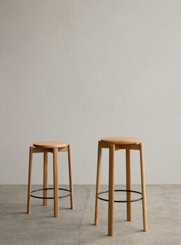 Audo Copenhagen Passage bar stool, 75 cm, oak