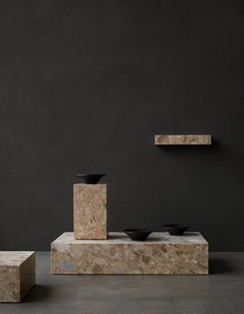 Audo Copenhagen Plinth table, low, Kunis Breccia marble