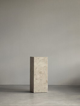 Audo Copenhagen Plinth Pedestal Säule, Kunis-Breccia-Marmor