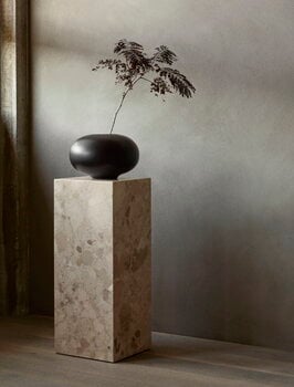 Audo Copenhagen Plinth Pedestal stand, Kunis Breccia marble