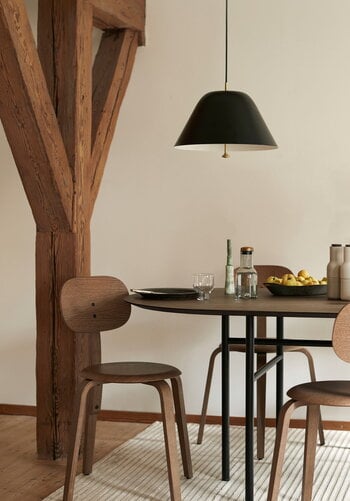 Audo Copenhagen Snaregade pöytä, ovaali, 210 x 95 cm, tummaksi petsattu tammi