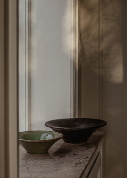 Audo Copenhagen Triptych ceramic bowl, 22,5 cm, coral blue