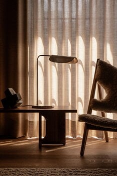 Audo Copenhagen Knitting Chair fåtölj, ek - fårskinn Moonlight 09