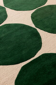 Isot Kivet rug, green