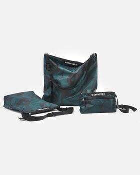 Marimekko Neat Crossbody Unikko shoulder bag, M, dark green - black, decoration image