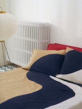 Marimekko Seireeni tyynyliina, 50 x 60 cm, l.valkoinen - t.sininen - beige