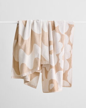 Marimekko Lokki Handtuch, Beige – Weiß