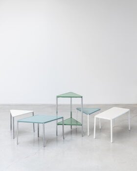 Magis Tambour low table, 73 cm, white - light blue