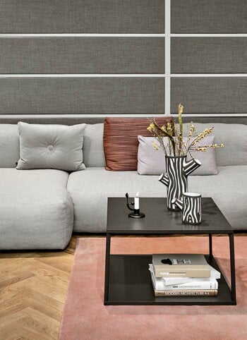 HAY Mags Soft sofa, Comb.4 low arm left, Linara 443 - light grey
