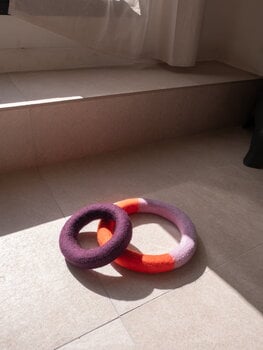 Masimalo Duo Circle dog toy, orange - purple, decoration image