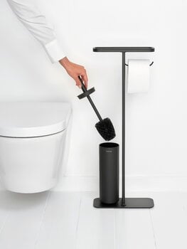 Brabantia MindSet WC-paperi- ja harjateline, mineral infinite grey, sisustuskuva