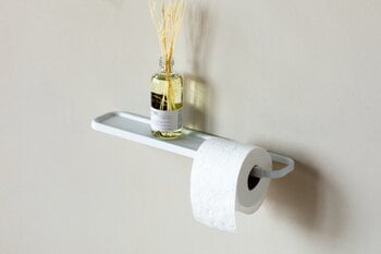 Brabantia MindSet toilet roll holder with shelf, mineral fresh white