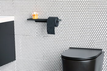 Brabantia MindSet toilet roll holder with shelf, mineral infinite grey
