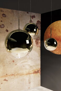 Tom Dixon Lampada a sospensione Mirror Ball LED, 50 cm, argento