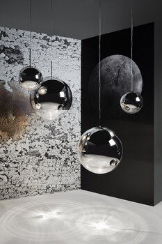 Tom Dixon Lampada a sospensione Mirror Ball LED, 40 cm, argento