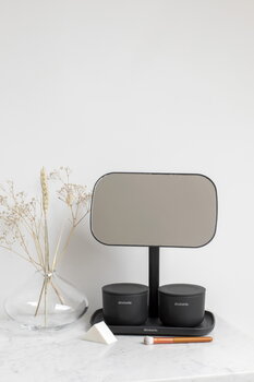 Brabantia ReNew mirror with storage tray, dark grey