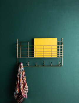 Maze Appendiabiti Mitten Shelf, ottone