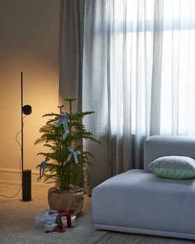 Muuto Post floor lamp, brown green, decoration image