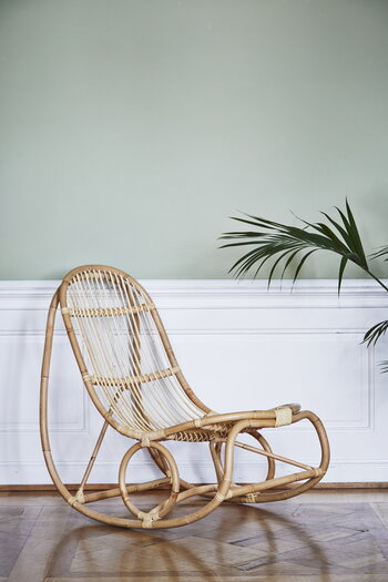 Sika-Design Sedia a dondolo Nanny, rattan naturale