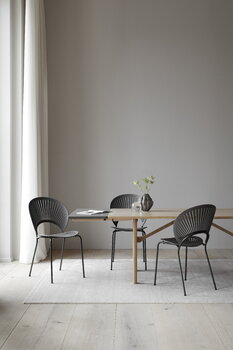 Fredericia Trinidad chair, black ash - chrome