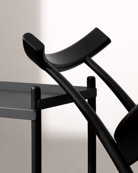 Nine Skinny side chair, black stained ash, decoration image