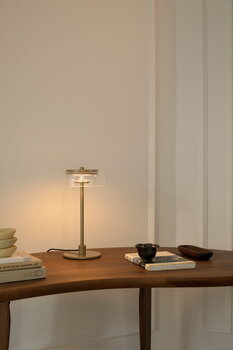 Nuura Lampada da tavolo Blossi, piccola, Nordic gold - trasparente