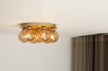 Nuura Apiales 7 Plafond ceiling lamp, brushed brass - optic gold