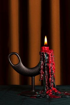 Nedre Foss Ildhane candleholder, black, decoration image