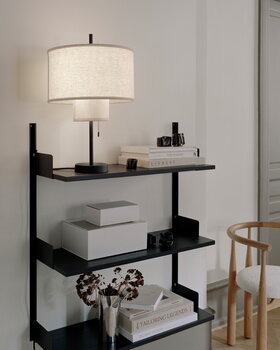 New Works New Works Wall shelf, 900, black ash - black, decoration image