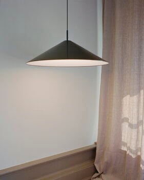 New Works Lampada a sospensione Brolly, 70 cm, nero anodizzato