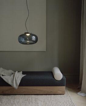 New Works Lampada a sospensione Karl-Johan, 40 cm, vetro affumicato