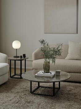 New Works Florence sohvapöytä 90 cm, musta - harmaa marmori
