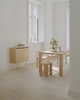 New Works Atlas stool, natural oak