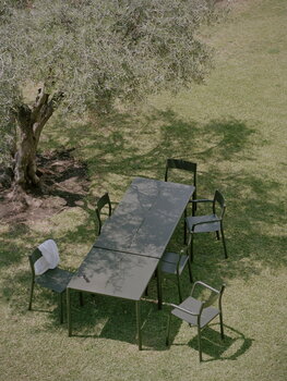 New Works May table, 170 x 85 cm, dark green